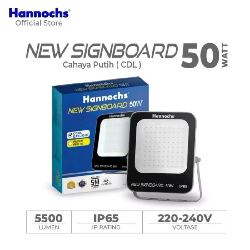 HANNOCHS LAMPU SOROT LED SIGNBOARD 20W/30W/50W