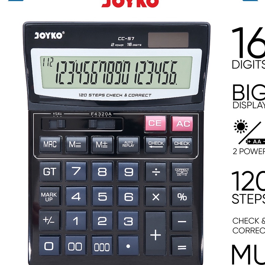 

Promo Calculator Kalkulator Joyko CC57 16 Dits