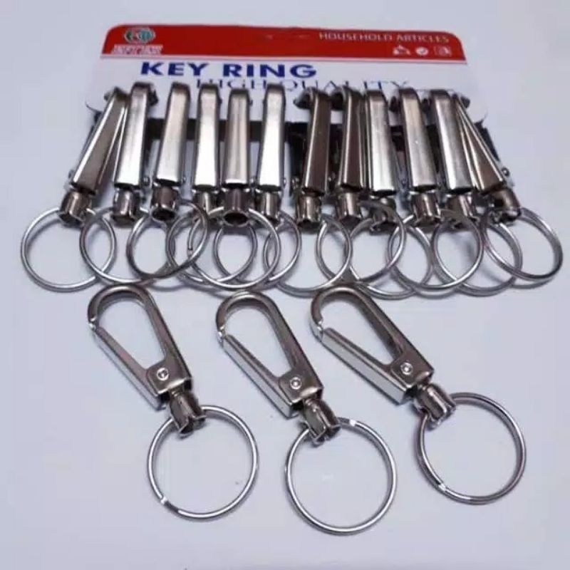Gantungan Kunci Satu Ring Stainless / Gantungan Kunci