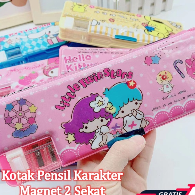 

Terbaru Gratis Ongkir S5984 Kotak Pensil Karakter Magnet 2 Sekat Kotak Pensil Anak Karakter
