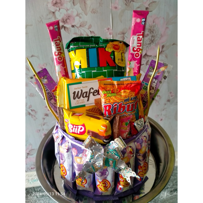 

buket kue snack cocok untuk ulangtahun