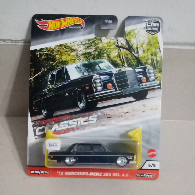 72 mercedes benz 280 sel 4.5 hotwheels premium car culture