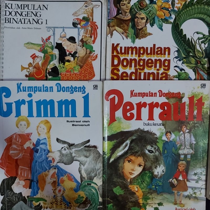 Buku Anak Langka Original • Kumpulan Dongeng Binatang - Dongeng Binatang - Dongeng Perault - Dongeng