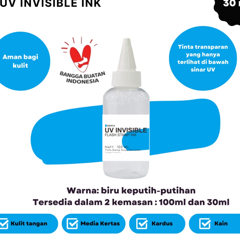 

Grosir Dienca Tinta UV Invisible 3ml