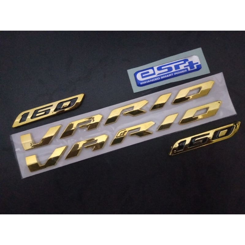 EMBLEM TIMBUL VARIO 160 GOLD / LOGO TIMBUL 160 / ESP+