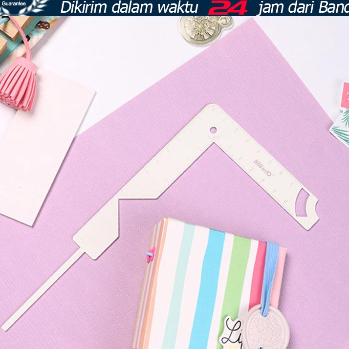 

Langka Alat pembuatan buku panduan Penggaris Bantuan Pemosisian Multifungsi Penggaris Alat DIY