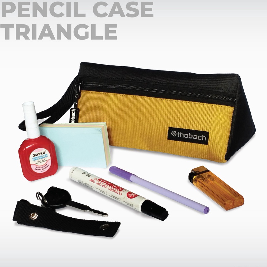 

KF7 THOBACH PENCIL CASE TRIANGLE PRIA WANITA TEMPAT ATK THOBACH TEMPAT PENCIL CEPUK POUCH