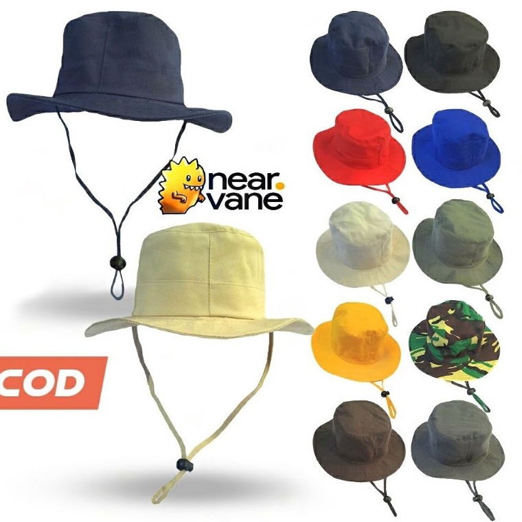 Super Produsen TOPI RIMBA DEWASA POLOS  TOPI RIMBA PRAMUKA  TOPI RIBSTOK  TOPI GUNUNG