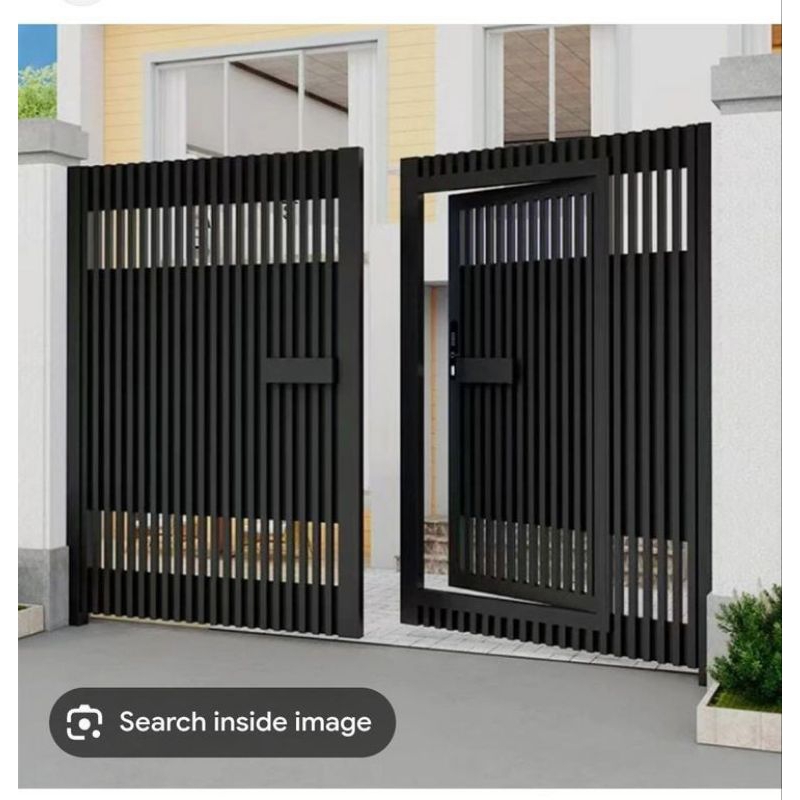 pintu akses pager garasi rumah