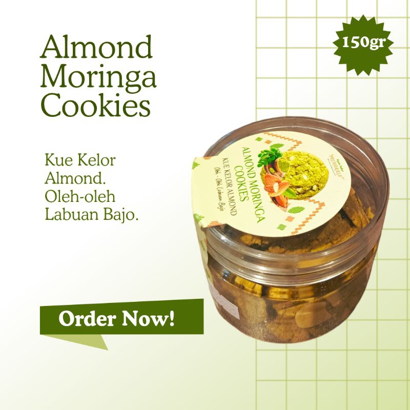 

Almond Moringa Cookies 150gr dari Labuan Bajo, Flores, NTT