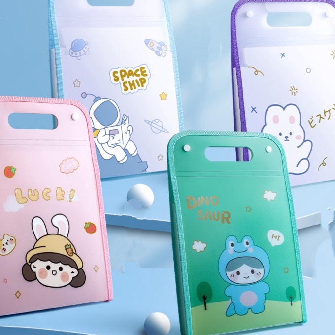 

Terjangkau cute multi layer folder map organizer tempat penyimpanan file kes paper organizer