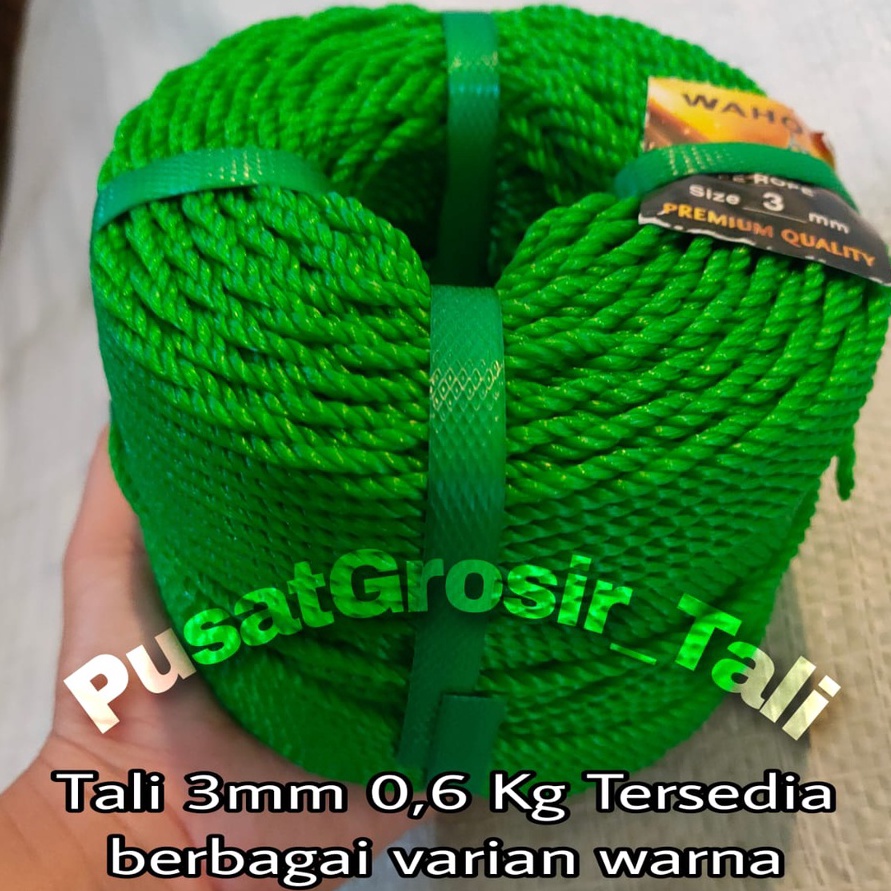 

KP8 Tali 3mm Tali Tambang 3mm PE 1 ROL 6 KG