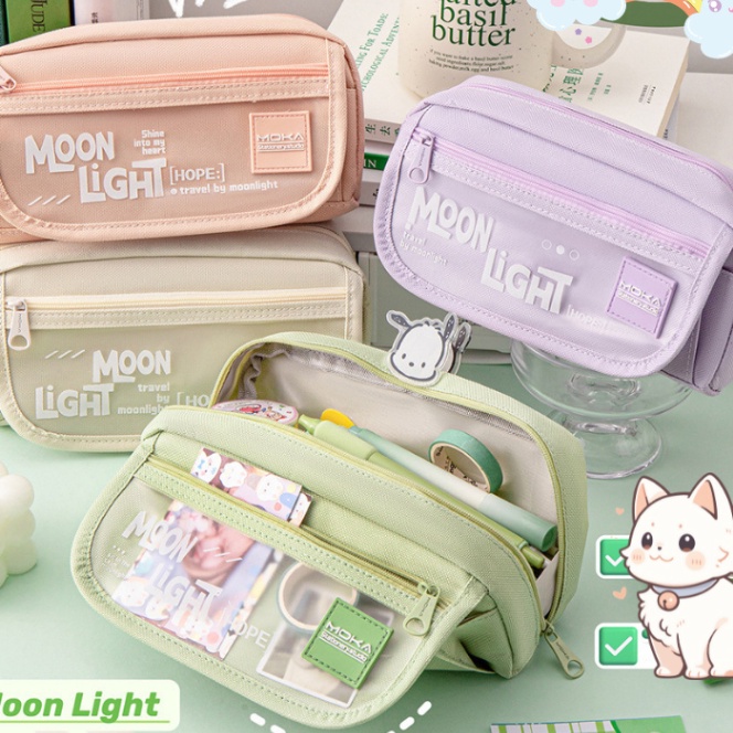 

KF7 kotak pensil aesthetic Tas PenaTempat Pensil aesthetic Tas Pensil Pencil Case tempat alat tulis kapasitas