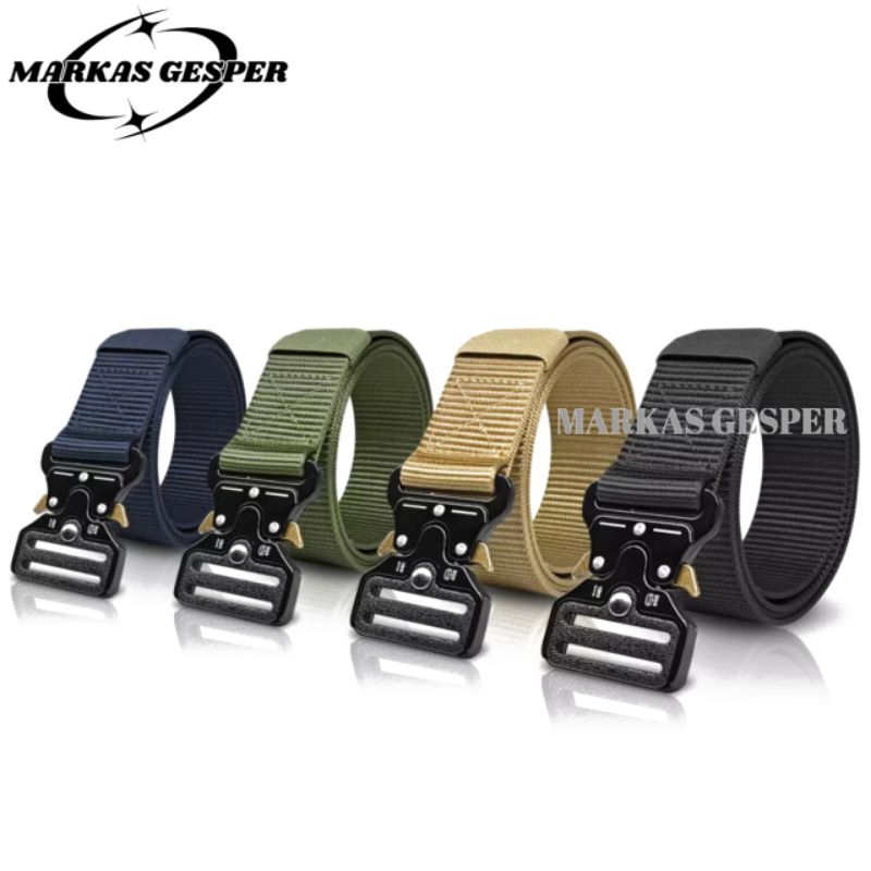 ikat pinggang pria canvas militer fast unlocking simple ikat pinggang pria