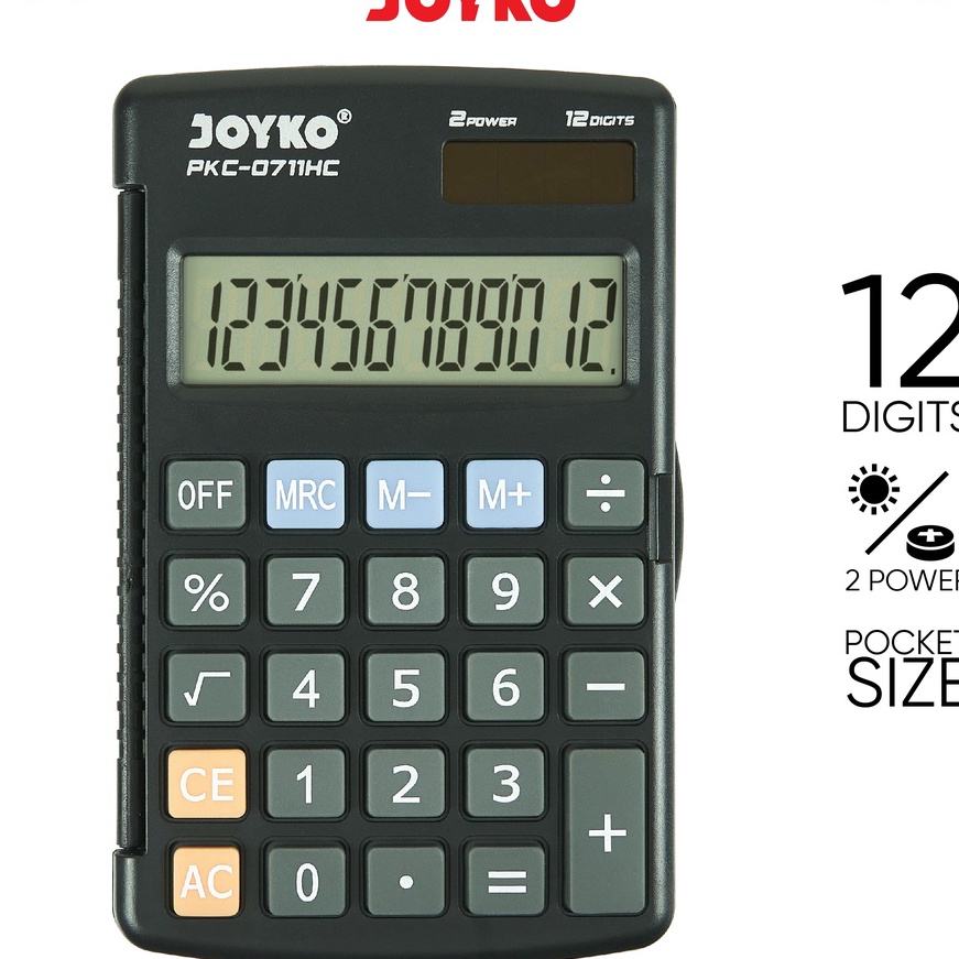 

Top Calculator Kalkulator Joyko PKC711HC 12 Dits