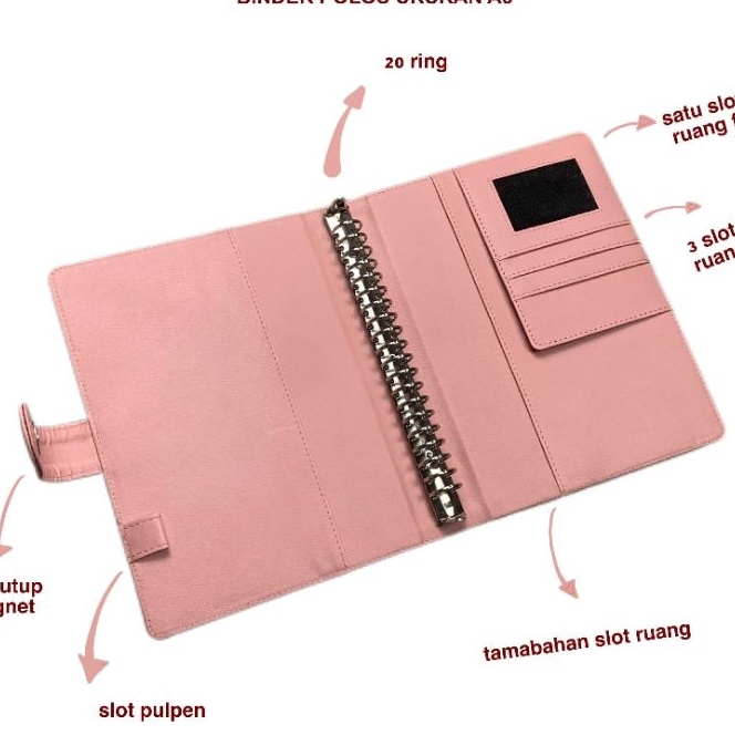 

Extra M walet Binder Polos A5 2 Ring Agenda A5 Polos 2 Ring Levi Binder kuliah A5