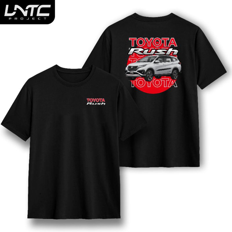 Kaos Mobil Toyota Rush atasan catton lembut lengan pendek