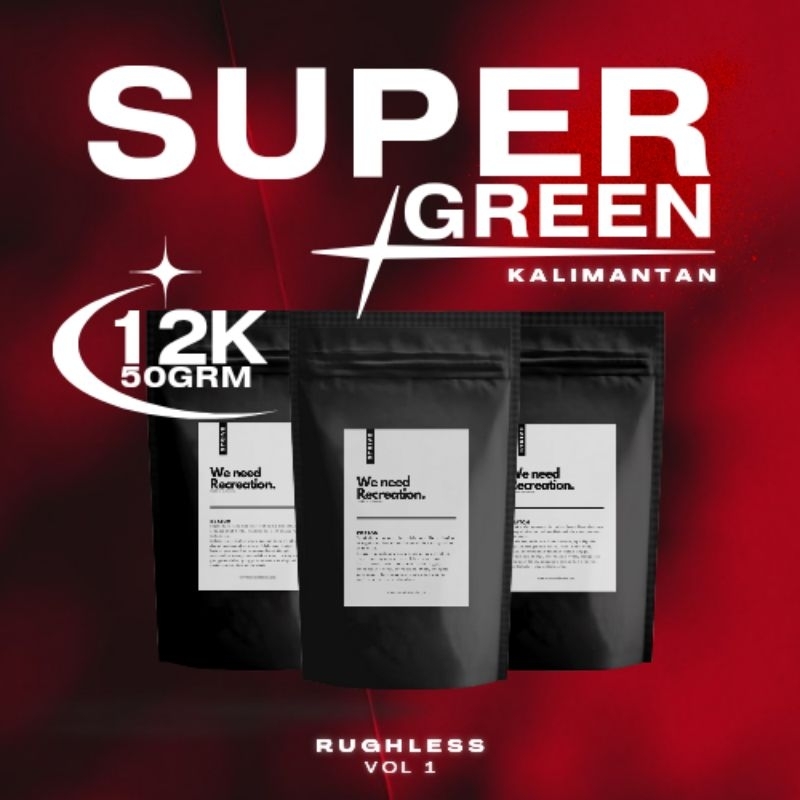 

Teh Hijau Kesehatan S+ Super*green Kalimantan 50grm