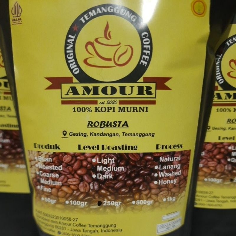 

Bubuk Kopi Robusta Temanggung 250gr AMOUR