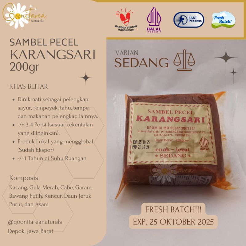 

KARANGSARI Sambel Pecel Kacang 200 gr - SEDANG