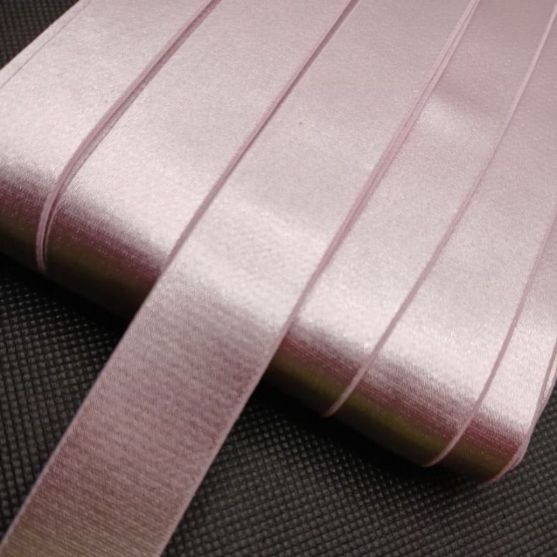 tali karet bra dusty pink glosy 1,8 cm,per meter