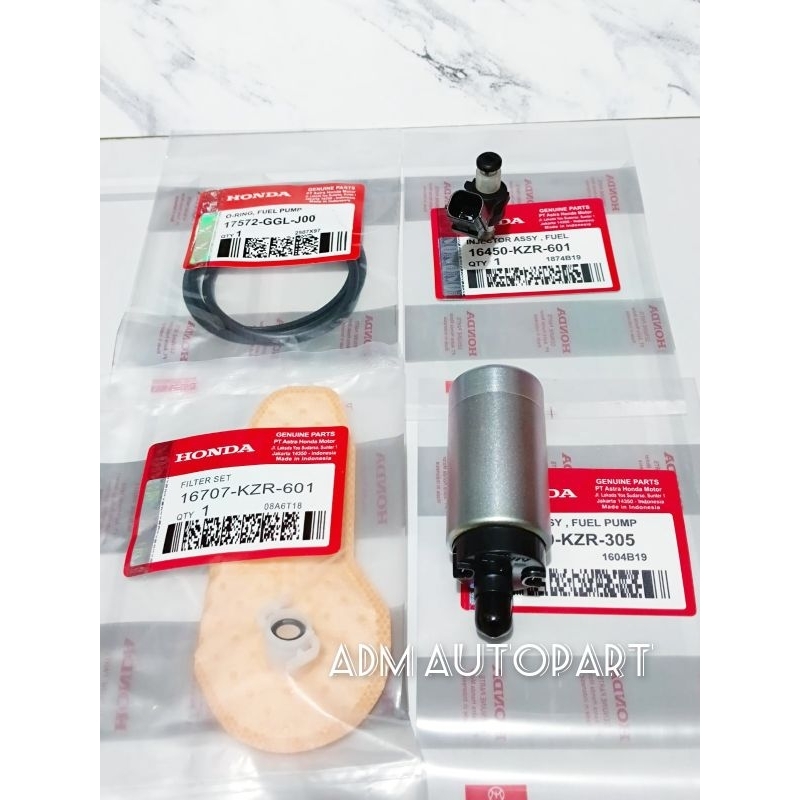 Paket 4aitem rotak KZR+Injektor KZR+Filter fuel pump  KZR+Oring, Vario 125 Fi Old Vario 125 esp LED 