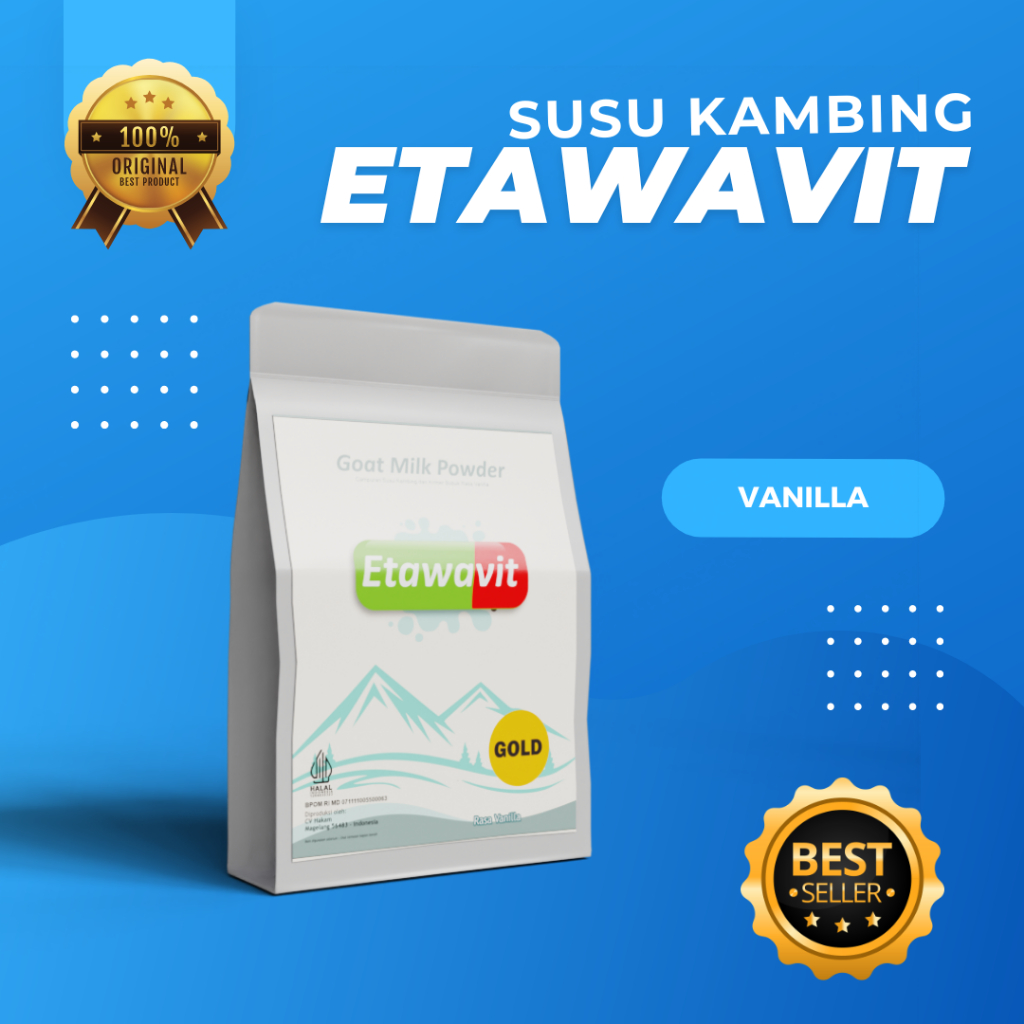 

[COD] SUSU KAMBING ETAWAVIT BPOM RASA VANILLA 1000 gr