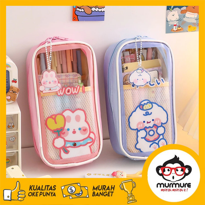 

MURMURE I PENCIL CASE TEMPAT PENSIL AESTHETIC KOREA PREMIUM IMPORT TEMPAT PENSIL KAWAII LUCU ORGANIXER BOX PENCIL