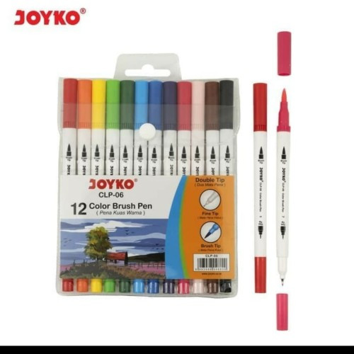 

RB Color Brush Pen Joyko CLP-06 12 Spidol 12 Warna 1 Set