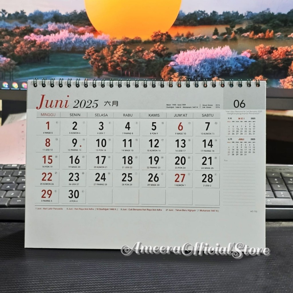 

KALENDER KERJA MEJA 2025