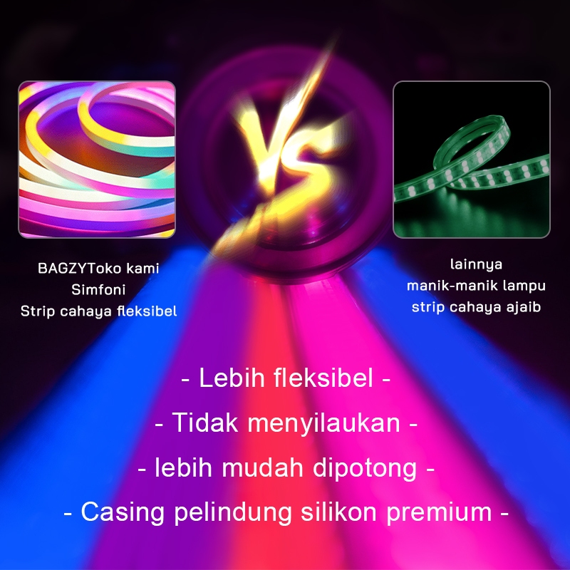 Led strip Lampu Strip RGB Fleksibel Lampu Strip Kamar Tidur Kamar 3M20M Lampu Strip LED RGBIC 24V