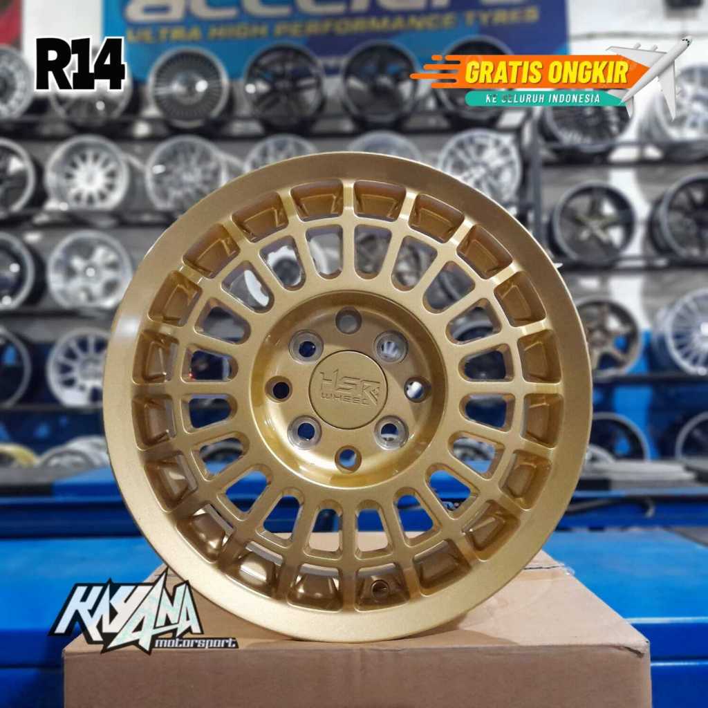 Velg Mobil Avanza, Brio, Agya R14 Velg Hsr Wheel Futbuls R14 New Produk