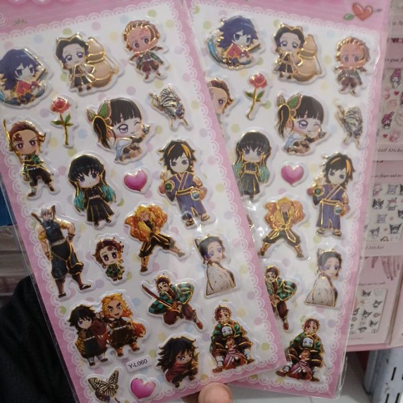 

Stiker 3D Demon Slayer Sticker Kimetsu No Yaiba Timbul Sticker set