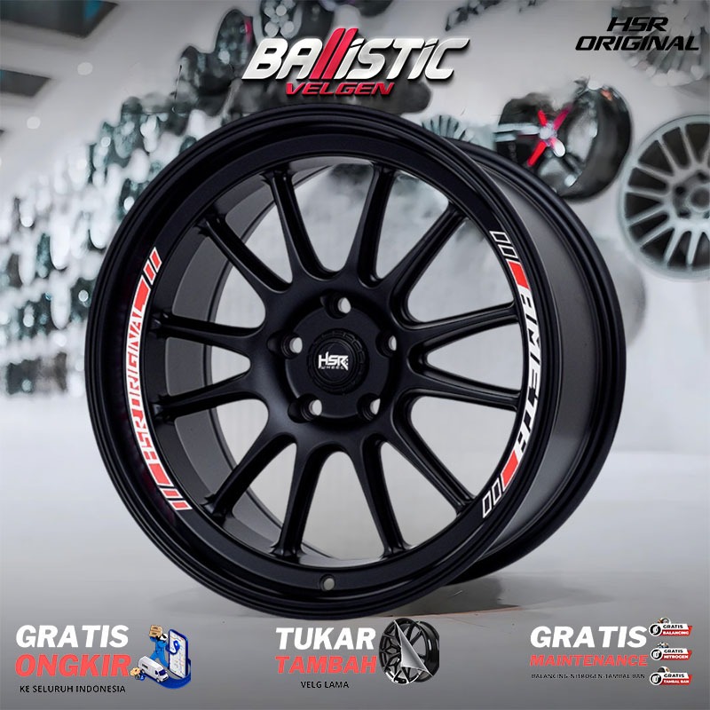 Velg Racing Model Celong Ring 18 Lubang Baut 5 Original HSR Velg Celong Mobil Innova,Accord,CRV DLL