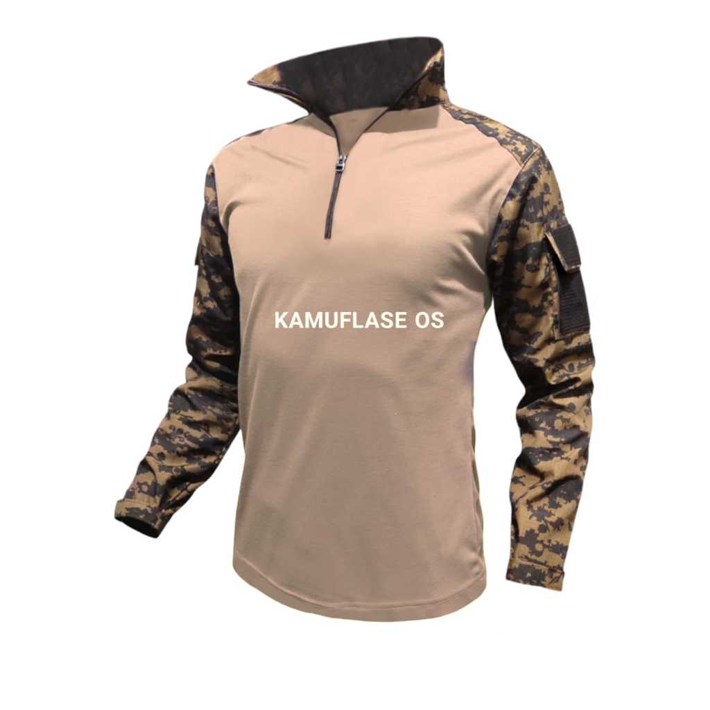 Kaos pramuka model tactical Baju BDU loreng Pramuka combat shirt