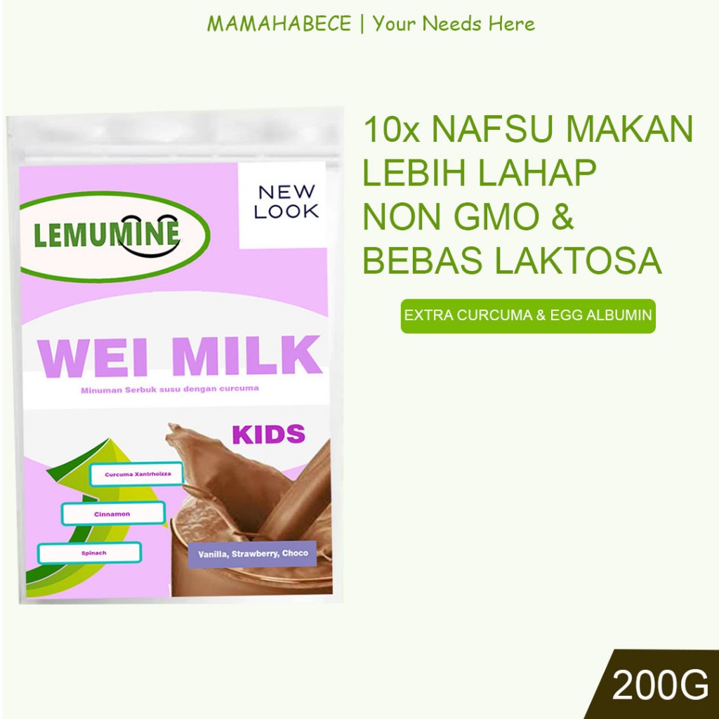 

Obat Nafsu Makan Anak Penambah Berat Badan Vitamin Penambah Nafsu Makan Susu Penggemuk Badan Anak Susu Gemuk Anak Lemumine (200G)