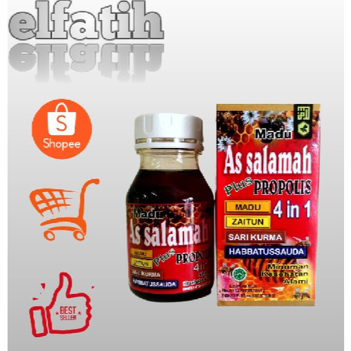 

as salamah-4 in 1 madu,zaitun,sari kurma,habbatussauda isi 300 gr