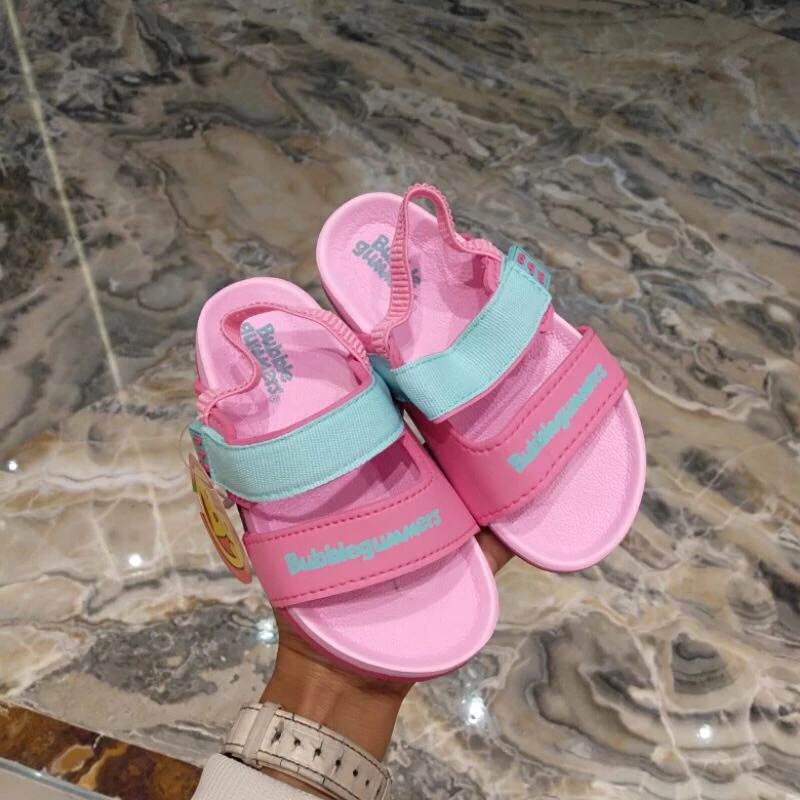 New Bubblegummers 18cm sandal sepatu anak perempuan bahan karet original Bata