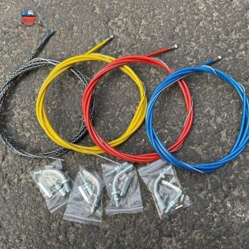 Kabel gas serat karbon ukuran 190cm universal semua motor