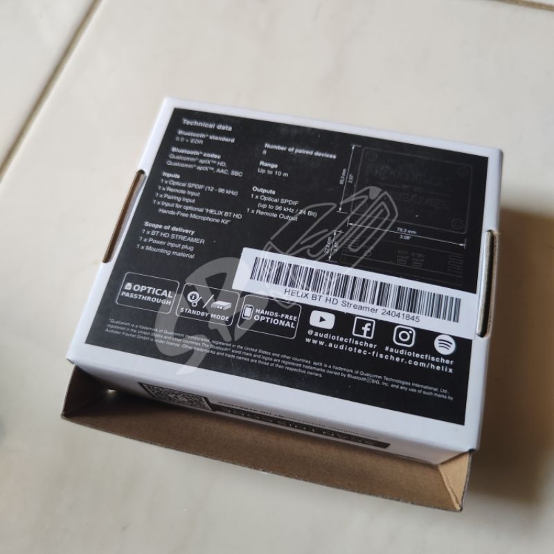 BT HD Streamer Helix Bluetooth Receiver for Processor