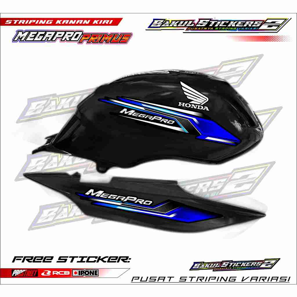 STRIPING VARIASI HONDA MEGAPRO PRIMUS / STICKER LIST VARIASI MEGAPRO PRIMUS