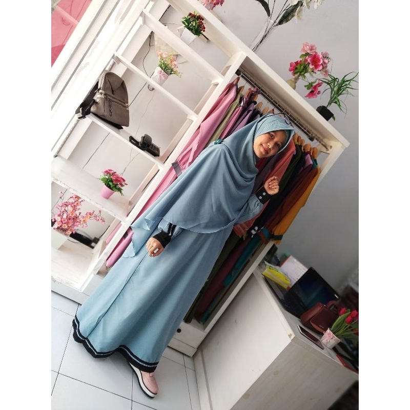 Adisty Set (Gamis+Jilbab) || Hijab Aulya