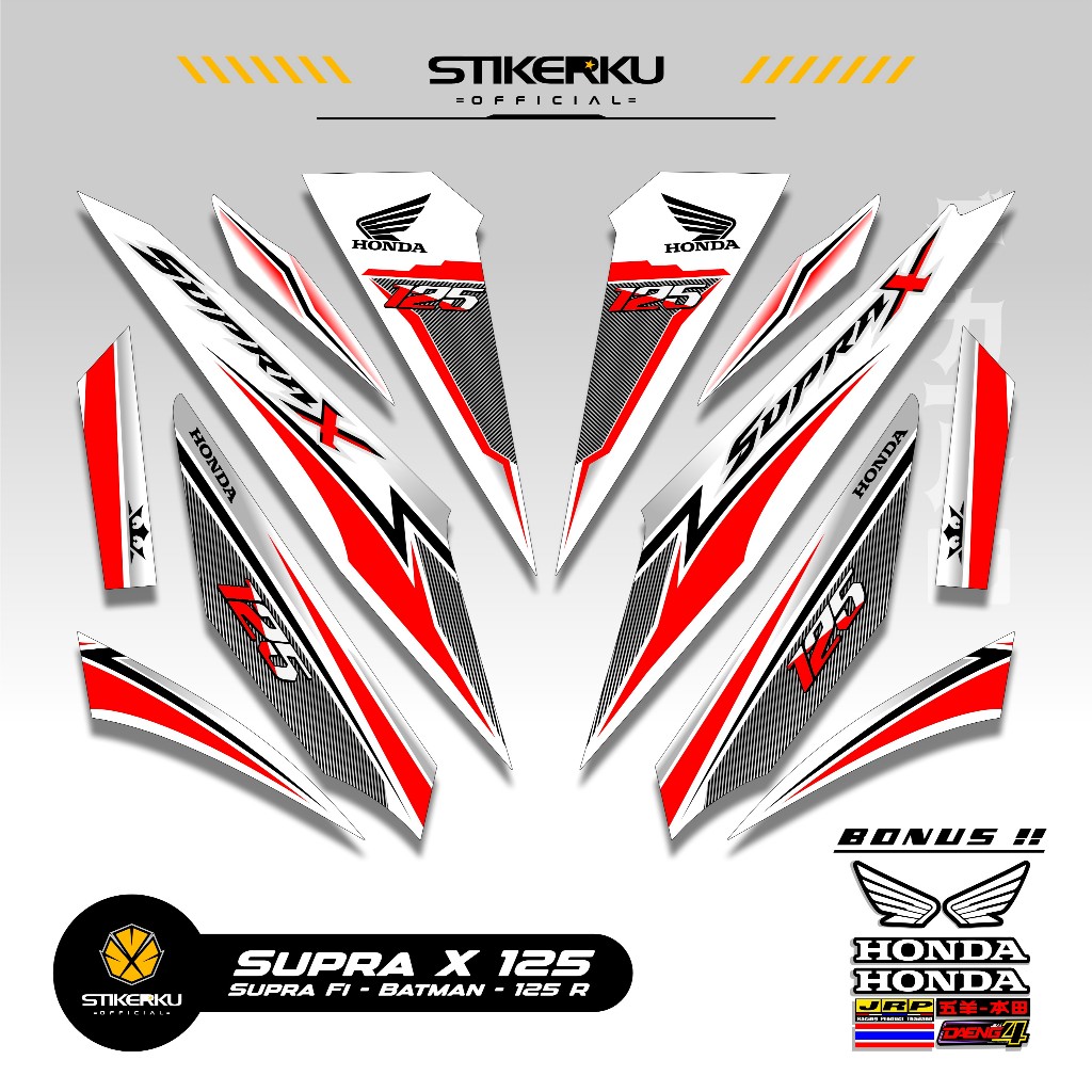 STRIPING SUPRA X 125 MOTIF X97 STIKER SUPRA BATMAN 125 2008 2013 STICKER WAVE 125 STIKERKU DECAL