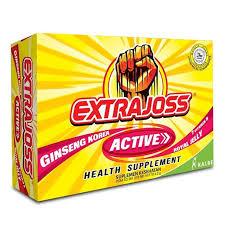 

Extrajoss Active 1 Box 12 Sachet - 1 Pack 5 Box | Mengandung Ginseng Dan Royal Jelly | Minuman Serbuk Instant Mengandung Vitamin | Menyegarkan Tubuh