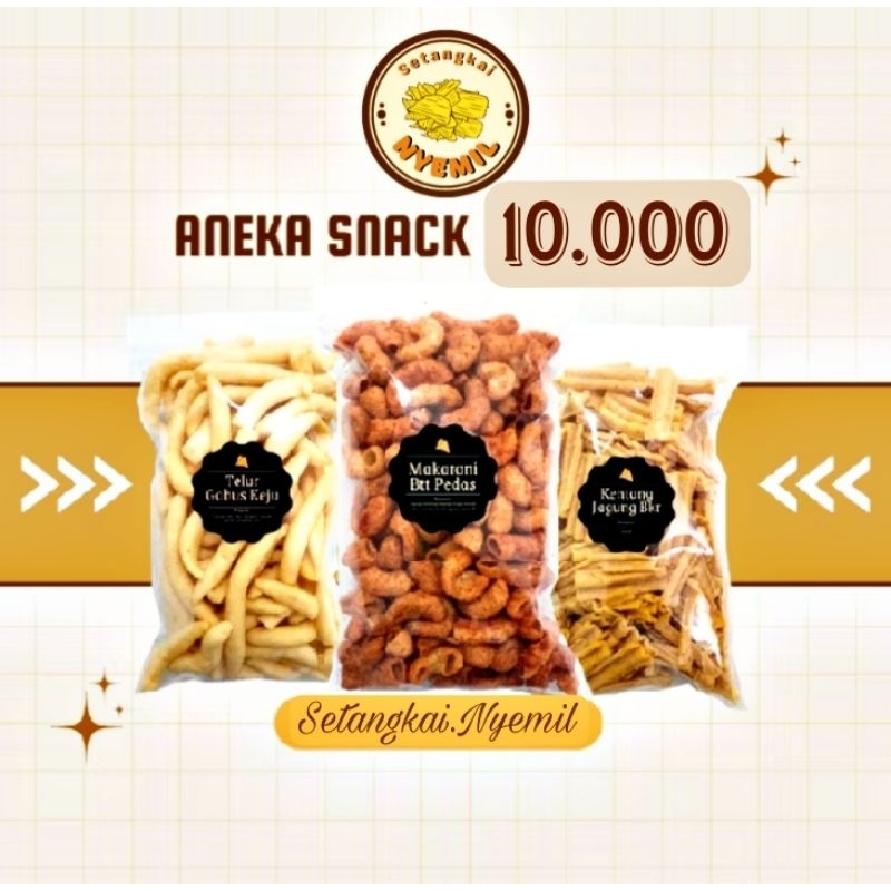 

Aneka Snack Serba 10 Ribu / Cemilan Camilan 10 Ribu Bebas Pilih Rasa / Makanan Ringan