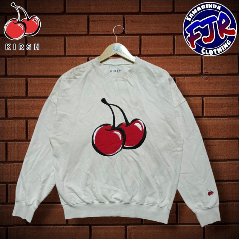 Kirsh Big Cherry Cream Crewneck Original