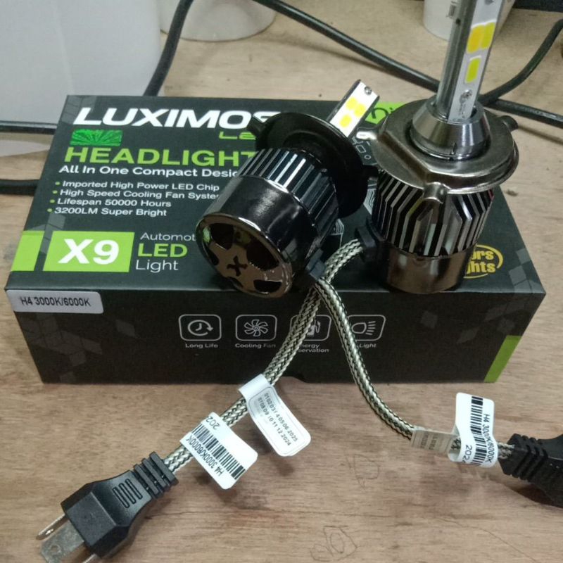LAMPU LED HEADLAMP FOGLAMP MOBIL H4 X9 3 warna