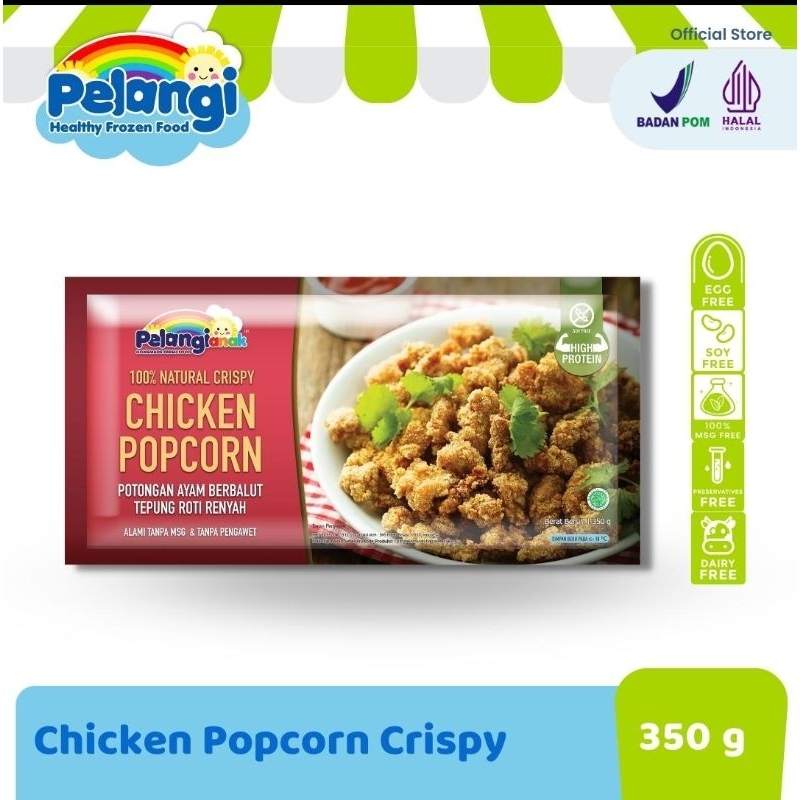 

Chicken Popcorn Pelangi Anak Frozen Food 100% Halal Non Msg Bebas pengawet