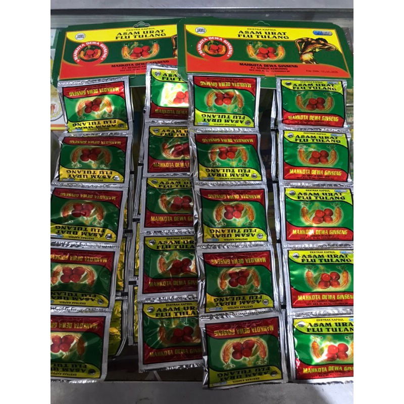 MD Mahkota Dewa Gingseng Asam Urat Flu Tulang Original 100%