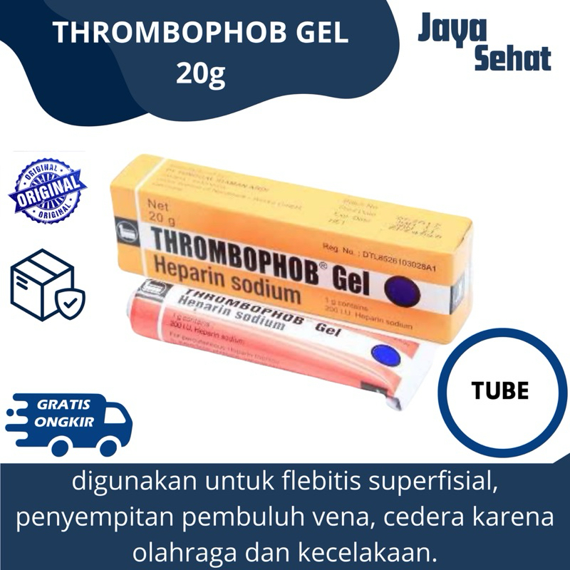 Thrombophop Gel Heparin Sodium Isi 20 Gram Obat Luka